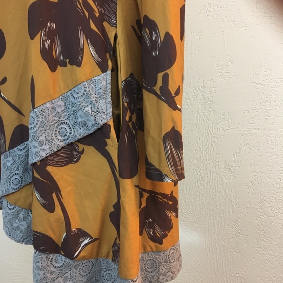 SALE R&B Collections Yellow & Black Shirt Dress XL - Picture 11 of 12
